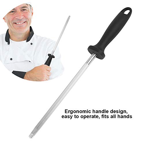 Haste de afiar, faca de aço inoxidável para afiar, faca de afiar de cozinha profissional para chefs