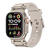 [GLILAVOX] 2024新登場 アップルウォッチ バンド Compatible with ultra2/ultra 49mm Series 10など 46/45/44/42mm アップルウォッチ バンド スポーツ 防水 TPU 柔らかい