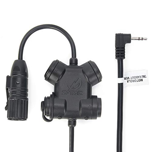 ZTAC Casque de Style SILYNX CLARUS PTT pour Motorola 1 Pin, Push to Talk pour Talkie-Walkie Radio bidirectionnelle Cover