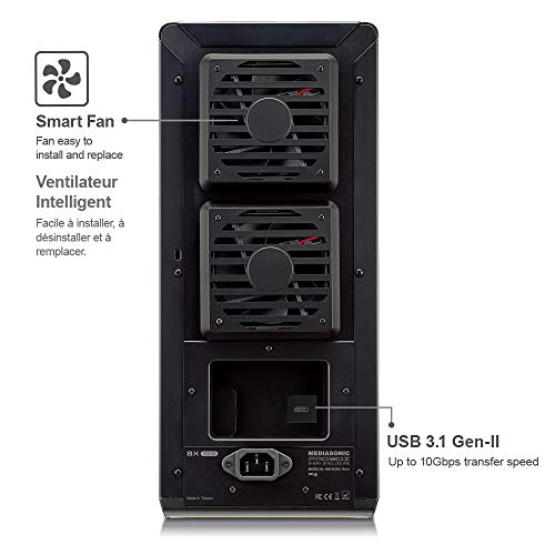 Mediasonic Usb 3.1 Type C 8 Bay 3.5-Inch Hard Drive Enclosure – Usb 3.1 Gen 2 10Gbps Support Uasp / S.m.a.r.t / 18Tb Hard Drive (H82-Su31C) #TOP4