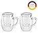 Creano 2x All-In-One Tea Glass with integrated Glass Filter and Lid - 14oz (400ml)