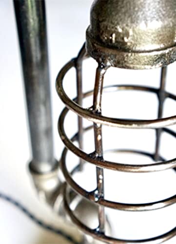 Savage Metal - Rustic Industrial Edison Steampunk Lamp With Switch - Vintage Antique Home Decor - Ideal For Bedrooms, Living Rooms, Bedside Tables, Nightstand, Desks - Accent Lighting #TOP1