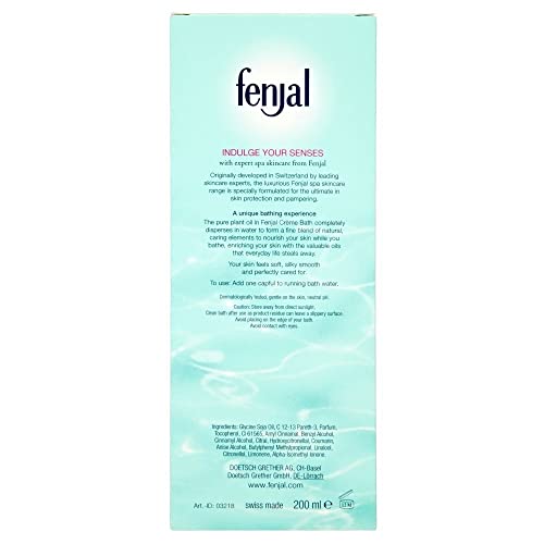 FENJAL Classic Luxury Creme Bath Oil - 200ml |Cleanses and Nourishes Your Skin - Image 8