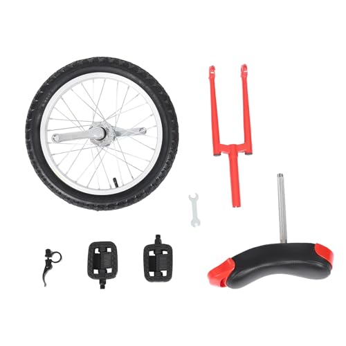 Image of 16 inch /24 inch Wheel Unicycle, Wheel Unicycle with Steel Rim Skid-Proof Tire Adjustable Seat Sports Exercise Bicycle for Daily Fitness