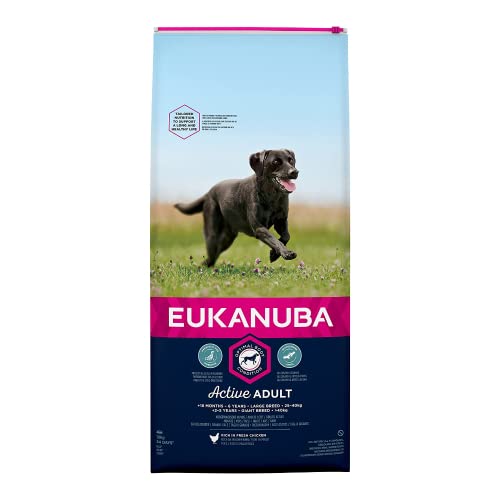 EUKANUBA Raza Grande Adulto Activo rico en pollo fresco [12 kg]
