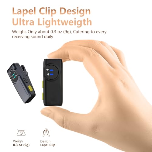 Wedaniya WM001 2 Pack Wireless Lavalier Microphone thumb #4