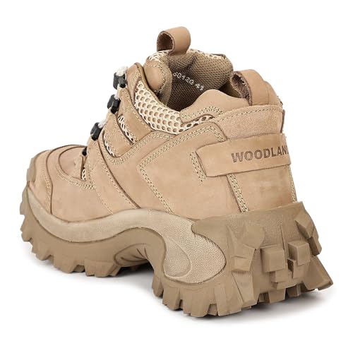 Image of Woodland Paris Khaki Boots - Premium Stylish Trendy Fashion Footwear, Comfortable & Durable Design, Perfect, Casual Outings, Office, Lightweight Shoes