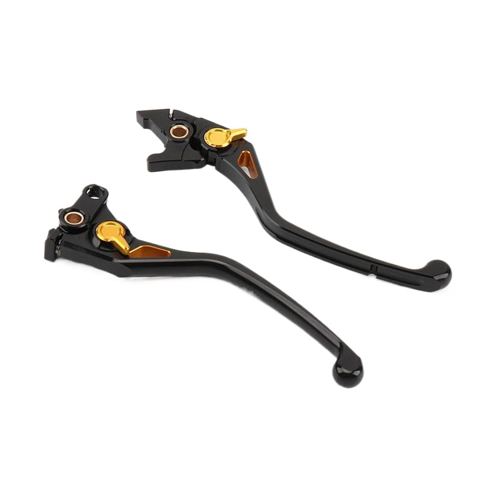 Eragtavgs Gold With Logo Adjustable Clutch And Brake Lever Set Compatible With Rninet Pure Racer Scrambler R Nine T R9t(Gold With Logo)
