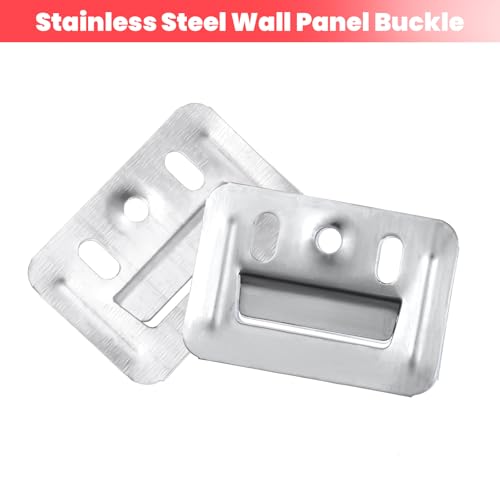 Image of 100pcs Stainless Steel Z-Clips - Wall Panel Fixing Piece, Clamp