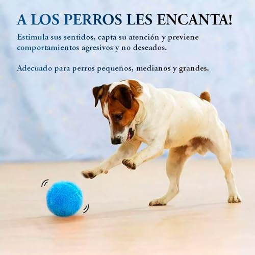 CREADY® Active Rolling Ball Pelota interactiva, Juguete se Mueve Sola con 4 Fundas de Colores, para Perros y Cachorros - imagen 7