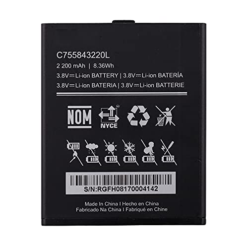 Duotipa Battery C755843220L Compatible with BLU Studio G2 S010Q with Repair Tool Kit