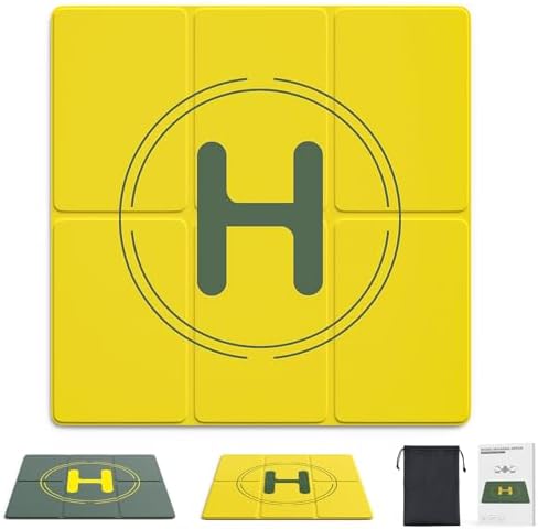 Yiqigou Drohnen Landeplatz 75cm - Zusammenklappbarer Wasserdichter Landepad Mit Beleuchtung