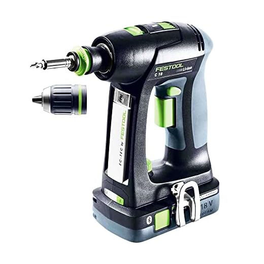 WISCHOX® Premium Bürstenaufsatz Bohrmaschine - Verbessertes Konzept 2021 I Bürste Akkuschrauber I Reinigungsbürste I Bürste für Teppich & Polster I Fliesenreiniger I Drill Brush I 4er Set 6 Festool Akku-Bohrschrauber C 18 HPC 4,0 I-Plus Promo 21 mit Lader in Systainer