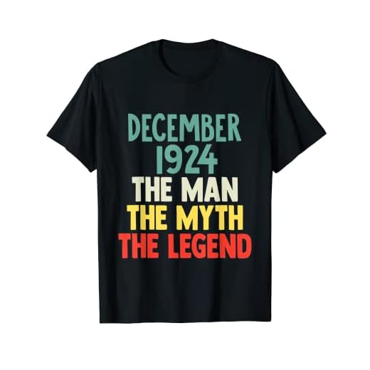 The Man Myth Legend 1924 Diciembre 98 Regalo de cumpleaños para 98 Camiseta