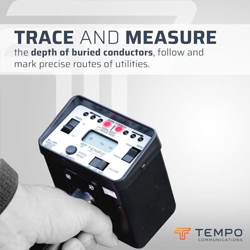 TEMPO Communications BLL-200 Buried Line Locator | Accurate Utility Tracing and Depth Measurement | Professional Grade Utility Locator
