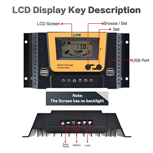 Jjn Solar Panel Kit 300 Watt 12 Volt Monocrystalline Solar Panels With 40A Pwm Charge Controller 2 Pair Solar Paanel Cables 3 Set Z Brackets 4 Way Connector For Rv Camper Marine Boat Off Grid System thumb #3