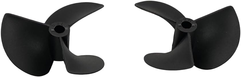 FLMLF Rc Boat Propeller 3 Blades Nylon Positive Reverse Propellers for 4.8mm Shaft Rc Boat 3 Blade 52mm Plastic Paddles