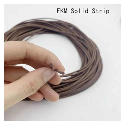 Cordon en caoutchouc fluoré marron 2,5mm de haute densité pour isolation de précision