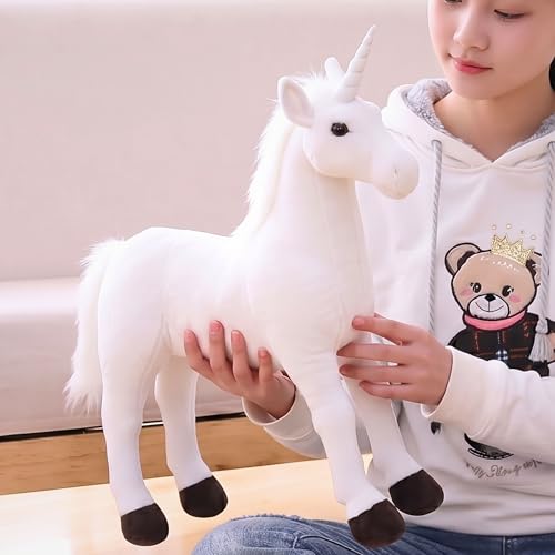 Image of Tickles Magical Unicorn Soft Stuffed Plush Animal Toy for Kids Boys & Girls Birthday Gift (Size: 53 cm, Color: White)