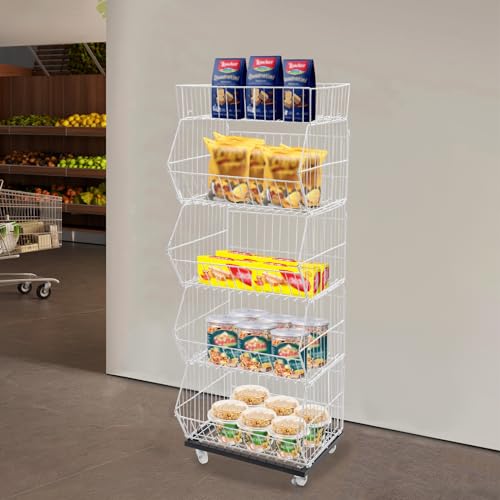 Estante de mercado de 48x45x140 cm para optimizar fruterías y comercios 4