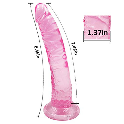 Chenlinjk 8.46 inches Realistic Dîldɔ with Suction Cup Super Soft Lifelike Flexible Dîldɔ