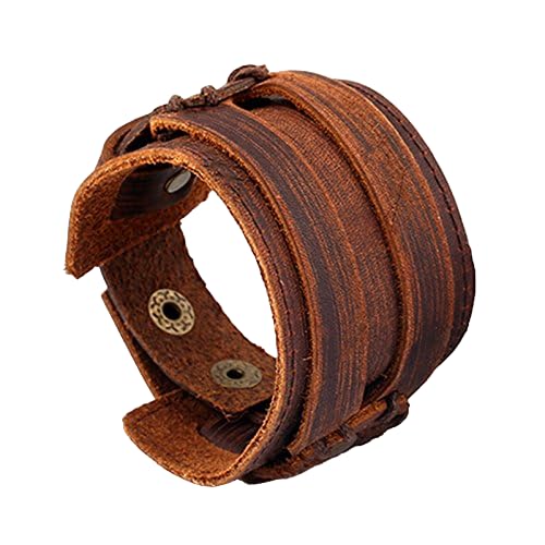 GOHO Rustic Striped Leather Wristband (B0CLQ3W1QP) Amazon Price History, Amazon Price Tracker
