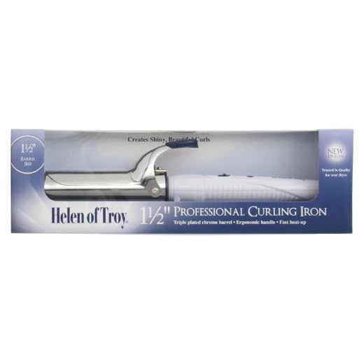Helen Of Troy 1518 Spring Curling Iron, White, 1 1/2 Inches Barrel
