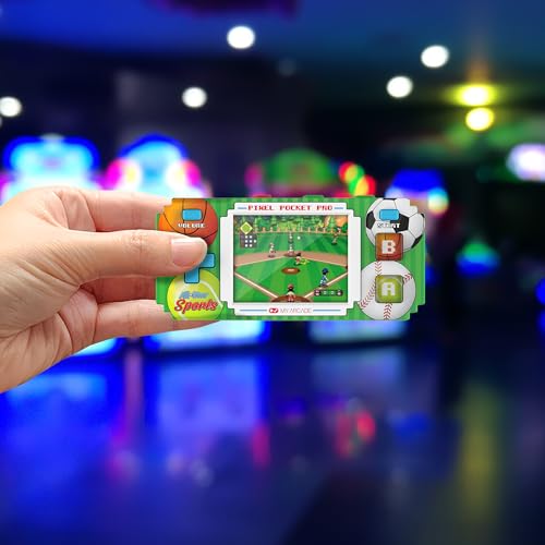 Image of My Arcade All-Star Sports Pixel Pocket Pro: Preloaded Game, Baseball, Soccer, Basketball, 18 Games in 1