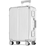 POSH Mittelgroß Koffer L - Aluminium Rahmen Hartschale Polycarbonat Trolley mit...