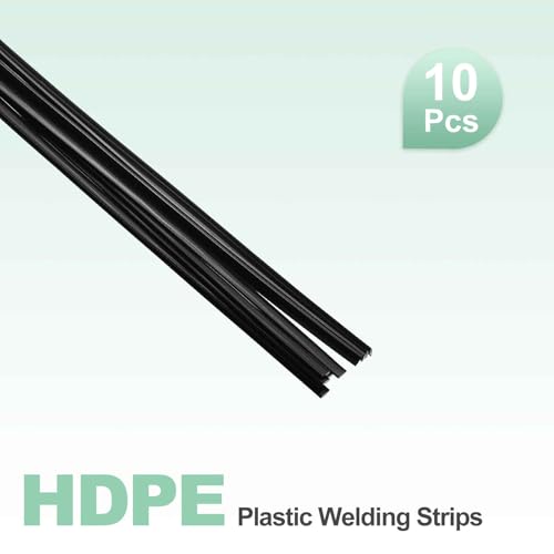 MECCANIXITY 10 Pcs Black Plastic Welding Rods 9.5mm x 500mm HDPE Flat Ribbon Plastic Welding Strip for Repairing Water Tanks Forklift Pallets Trash Cans Transfer Troughs(0.4inch x 20inch) by MECCANIXITY - Used condition - Image 3