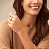 Fossil Reloj Anillo para Mujer, Cuarzo de Acero Inoxidable de Dos Agujas 8