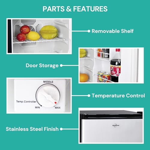 Koolatron KCR40B Mini Fridge For Office Small Refrigerator 1.7 Cu Ft Compact Fridge thumb #5