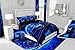 Feelyou Kids Boys Sports Comforter Set - Full Size Blue Race Car Comforter for Kids Teens Room Decor - Extreme Sports Theme Bedding Set - Cool Speed Luxury Car Decor Quilt Set - Soft for All Season