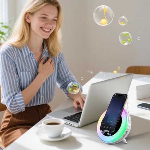 Chargeur sans fil à induction et enceinte Hi-Fi pour maison - 2