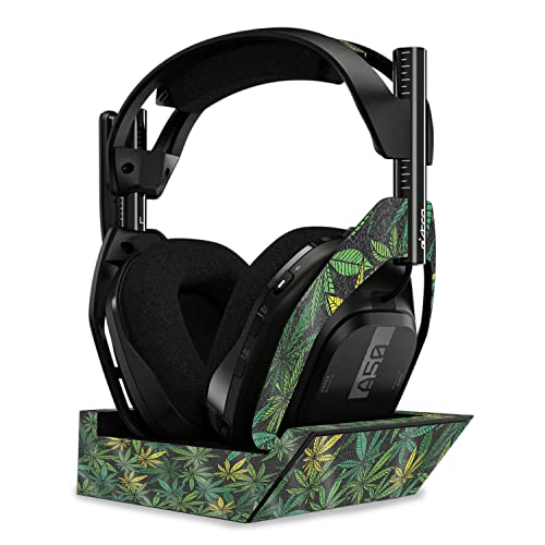 Image of MightySkins Glossy Glitter Skin Compatible with Astro A50 Wireless Headphones + Base Station (Gen 4) - Cannabis Culture | Protective, Durable High-Gloss Glitter Finish | Easy to Apply