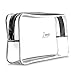 J'arrive Extra-Large Capacity Clear Toiletry Travel Bag/Transparent Waterproof Leakproof/For Men and Women/Oversized (full size bottle hair dryer electric shaver) / Heavy Duty