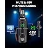 XTUGA 2.4GHz Wireless XLR Transmitter & Receiver, Wireless Microphone Adapter System for Dynamic/Condenser Mics w/ 48V Phantom Power fit for Live Show,Audio Mixer,PA Systems,Studio,Church (SF-1)
