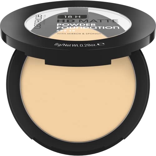 Catrice Cosmetics 18H Hd Matte Fondotinta in Polvere, Lunga Durata, Opacizzante, Coprenza, Opaca, 8 g