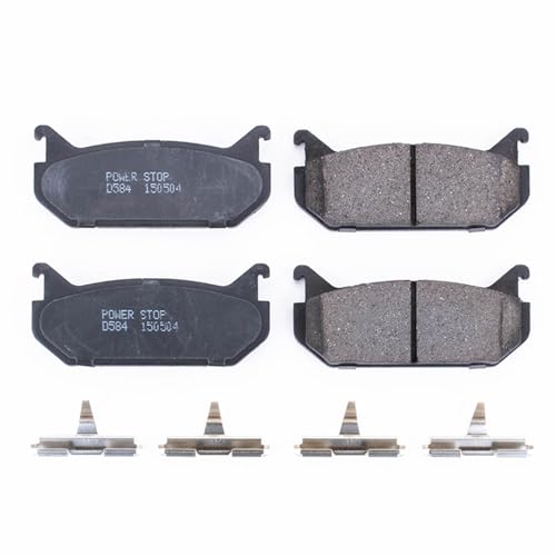 Image of PowerStop Rear Brake Pads for Ford Probe 1993-97 |Mazda 626 1993-02 |MX-6 1993-97 - Z17 Ceramic Brake Pads with Installation Hardware, 17-584
