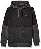 VOLCOM Sportswear Volcom Herren Men\'s Single Stone Division Hooded Sweatshirt Kapuzenpullover, schwarz, Mittel