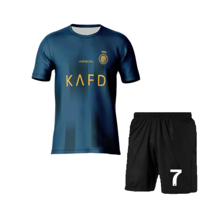 Image of Ronaldo 7 Jersey with Shorts for (Kids,Boys & Men)