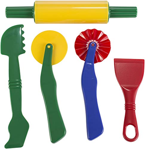 Chenille Kraft Creativity Street Dough Tools, 5 Assorted Patterns, 5