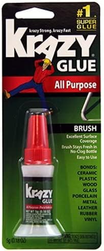 Krazy GlueKG92548R Instant Krazy Glue 0.18-Ounce All Purpose Brush - Pack of 2