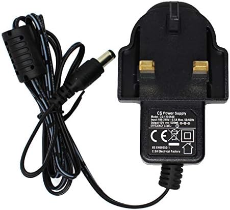 AC to DC 12V 0.5A 500mA Power Adapter Supply, Plug 5.5mm x 2.1mm, for CCTV Cameras and more