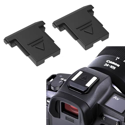 Pack de 2 tapas para zapata de flash compatible con Canon EOS DSLR 60D, 4000D, 60Da, PowerShot serie G & EOS R – Protección contra polvo, humedad y oxidación (no compatible con Multi Function Shoe)
