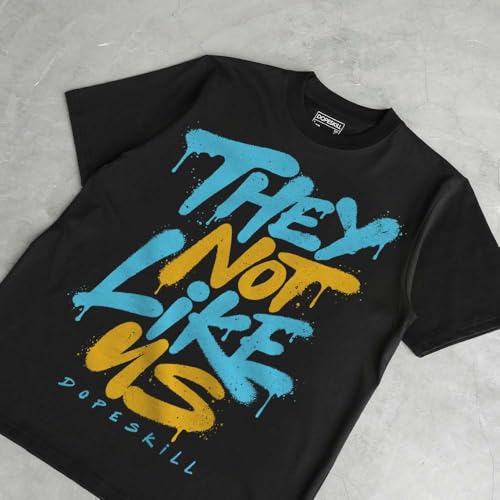 Image of DopeSkill Graphic Tee Streetwear Hip Hop Hypebeast Unisex T-Shirt Sneaker Colour Matching Shirts Inspired Motivation Quotes