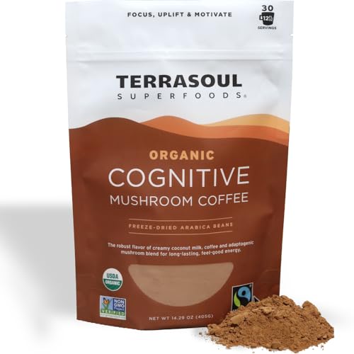 Terrasoul Superfoods Organic Cognitive Mushroom Coffee