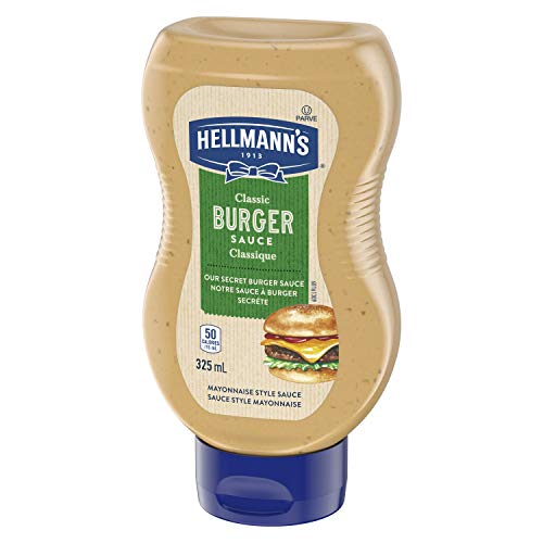 Hellmann's Classic Burger Sauce, Gluten Free And Certified Kosher, 325Ml/11 Fl.oz., Imported From Canada) #TOP3