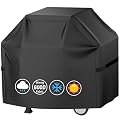 Grill Cover 600D Heavy Duty BBQ Grill Cover for Outdoor Grill, Waterproof, Anti-UV, Rip-Proof, Fade Resistant Material, Barbecue Cover with Hook-and-Loop Straps, (52" L x 24" W x 48" H, Black)