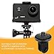 Aluminium 1/4 Zoll Adapter Stativgewinde Adapter Tripod Mount Adapter 2 Stücke Metallhalterungsadapter mit Knurled Screws für GoPro Hero-Halterungen, Osom Action, Sony, oder Anderen Action-Kameras